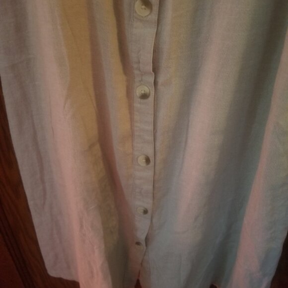 Old Navy Midi Dress Sz M Material Linen - Picture 4 of 6